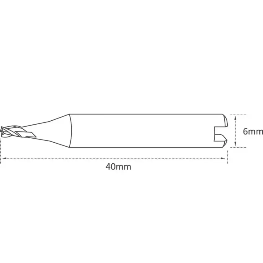 3mm Universal Grade End Mill Cutter for Silca Triax, Viper, Quattrocode - KC-RSE-P1716  p-2