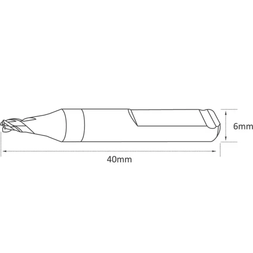 High Quality 3mm Universal Grade End Mill Cutter for Keyline 994 Replaces DC011A, B3320, RIC05304B