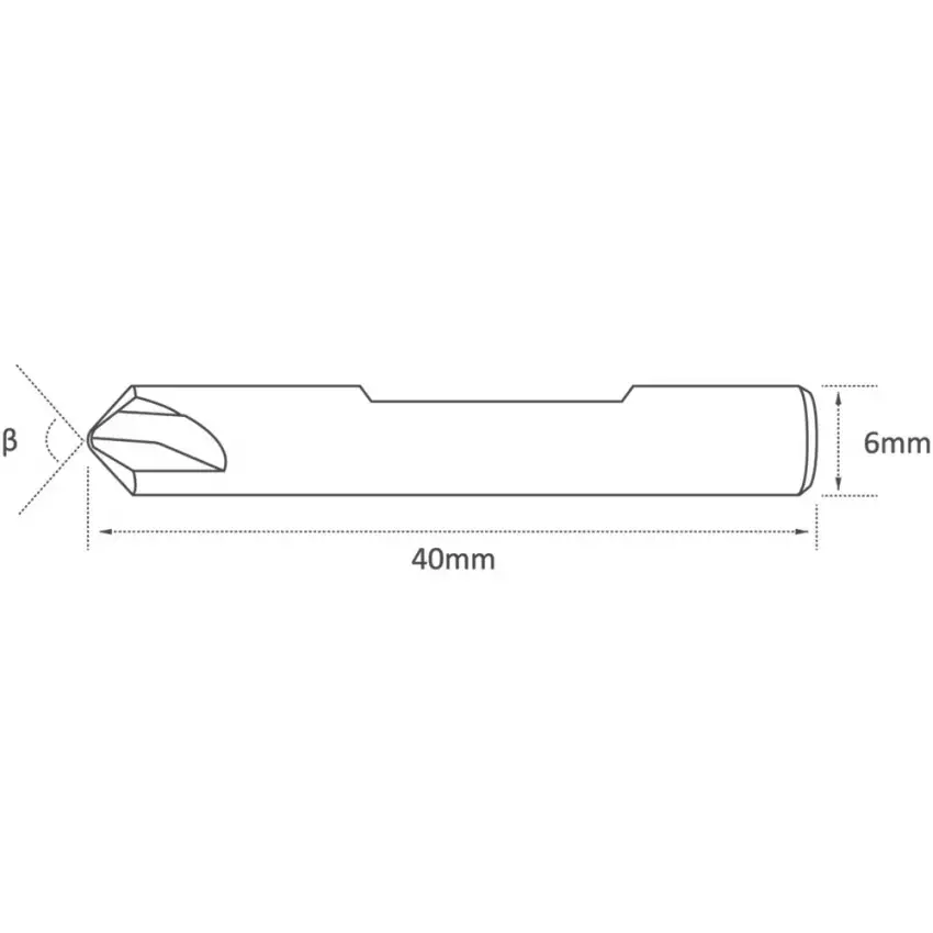 High Quality 0.8 mm 90° Universal Grade Dimple Cutter for SILCA Quattrocode, Triax, Viper Replaces W103, W238, W105, F1W