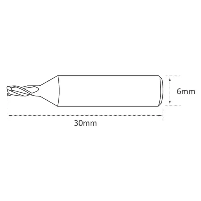 High Quality 2.5mm Universal Grade Carbide End Mill Cutter For SILCA Futura Replaces 01L