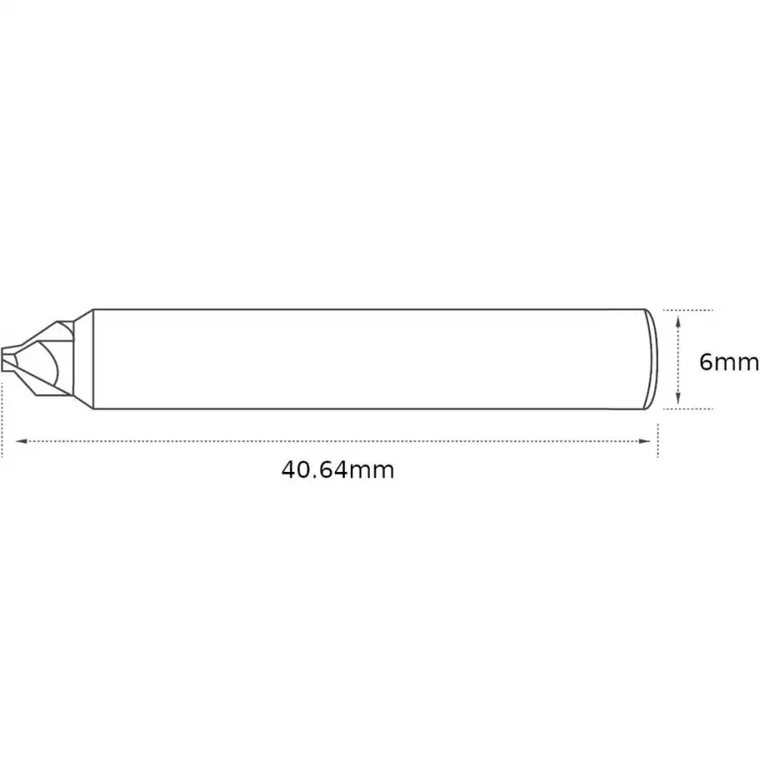 High Quality 2.5mm Swiss Grade Carbide End Mill Cutter for LKP 3D Pro Replaces LKP-1008