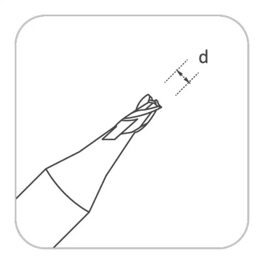 Universal Grade Carbide End Mill Cutter 2.5mm for SILCA / KABA