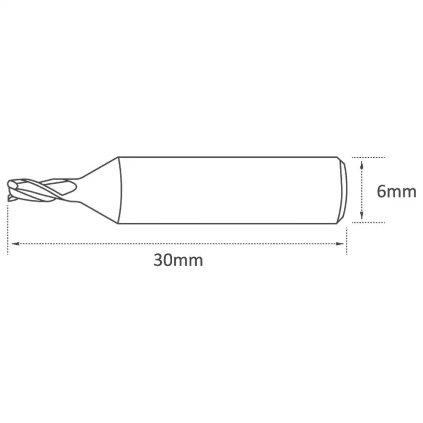 High Quality 5mm Universal Grade Carbide End Mill Cutter for SILCA Futura Replace 03L