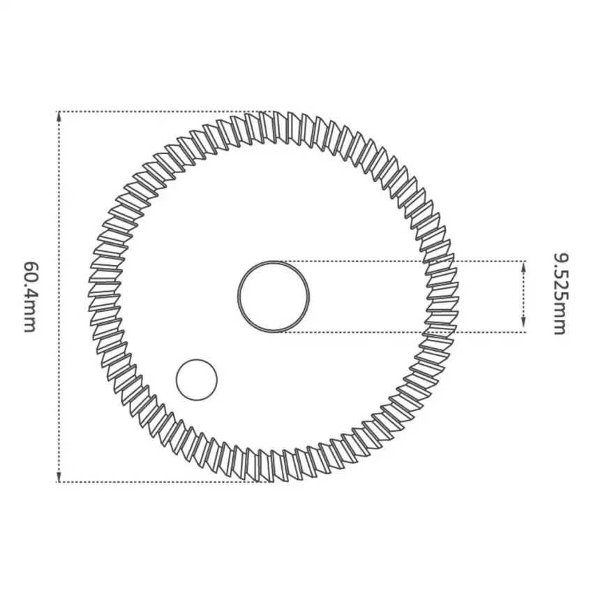 HSS M35-Coating 60.4mm (40°) Angle Milling Cutter