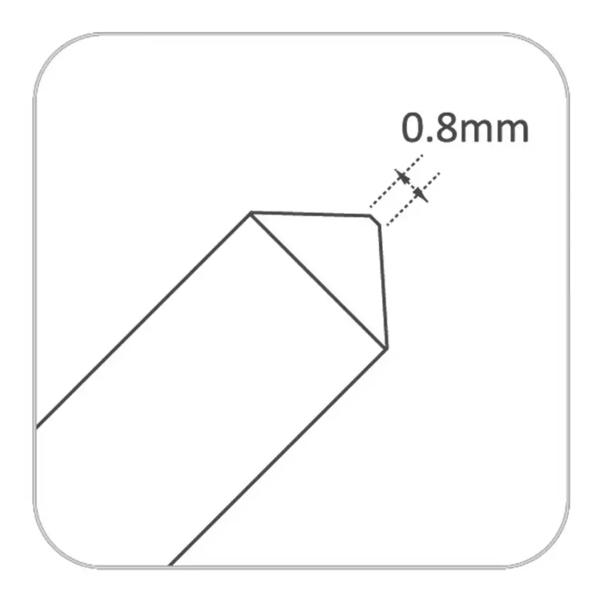 Universal Grade Carbide Tracer Point 0.8mm 100° For SILCA / JMA
