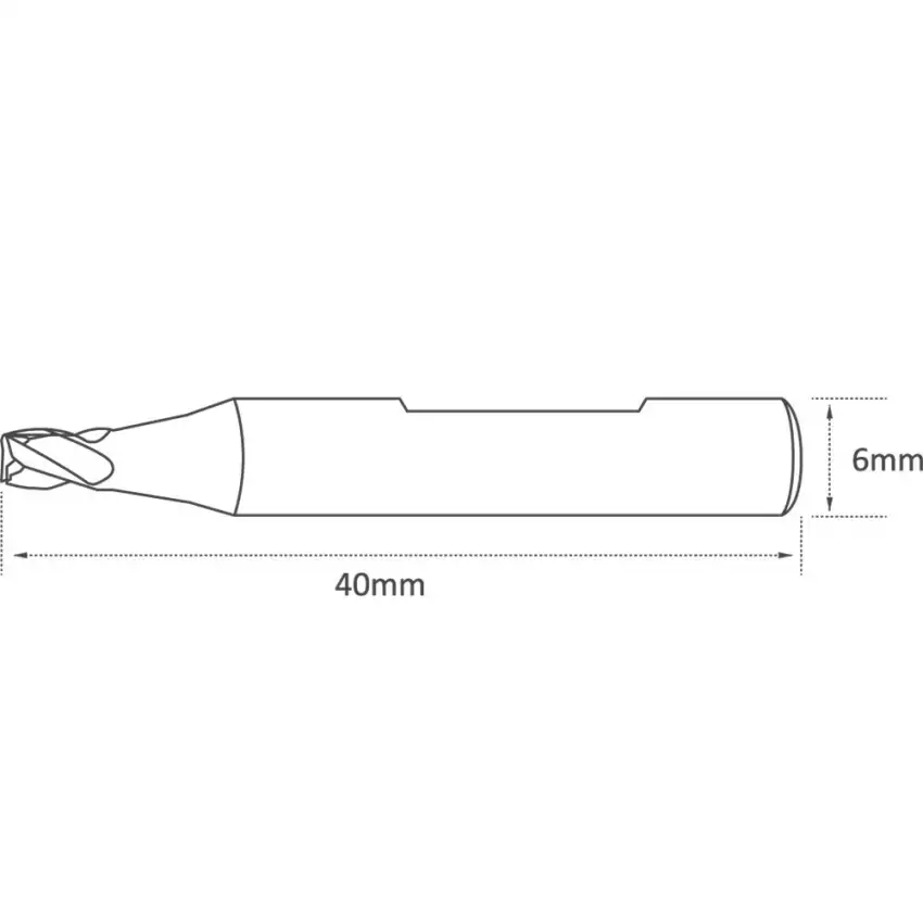 High Quality 3mm Universal Grade Carbide 4 Flutes End Mill Cutter For Manual Vertical Key Cutting Machines Replaces JMA F17 SILCA F30 0043# FRAMON GHCB3M EW6030B-3F 