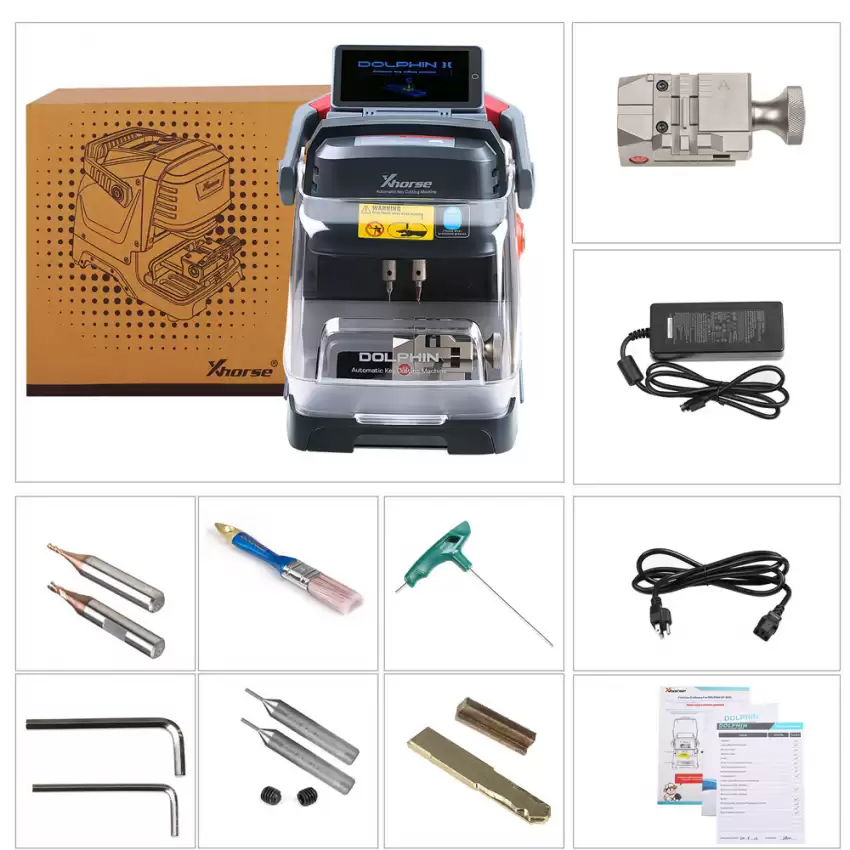 Xhorse Dolphin XP-005L High Security Key Cutting Machine with Battery - KC-XHS-XP005L  p-2