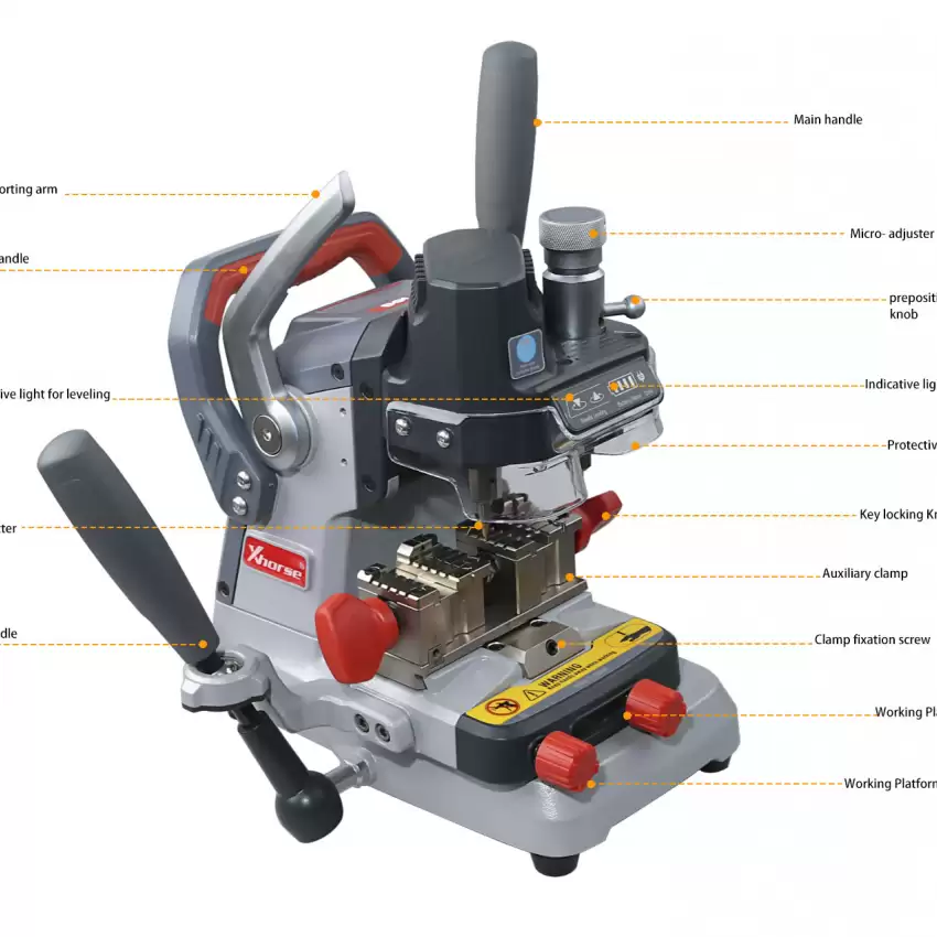 Xhorse Condor Dolphin XP-007 Manual Duplicator Key Cutting Machine - KC-XHS-XP007  p-3