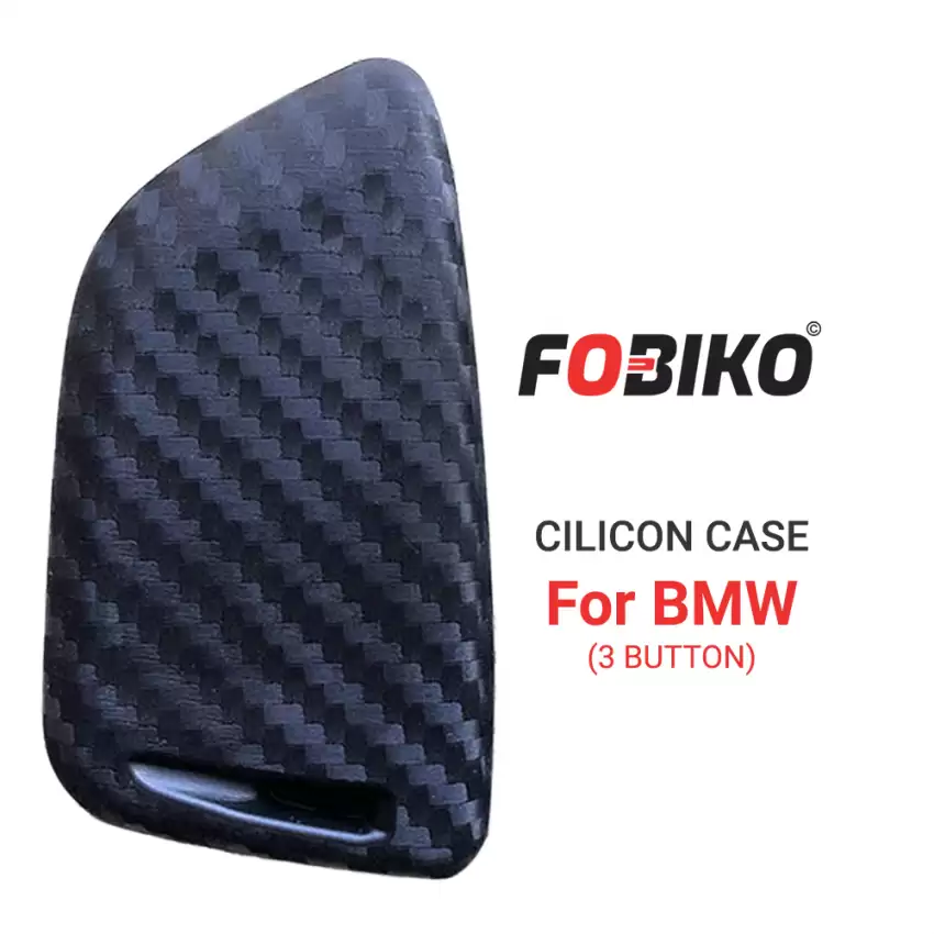 3 Button Black Silicon Cover for BMW CAS4 FEM BDC Smart Remotes 