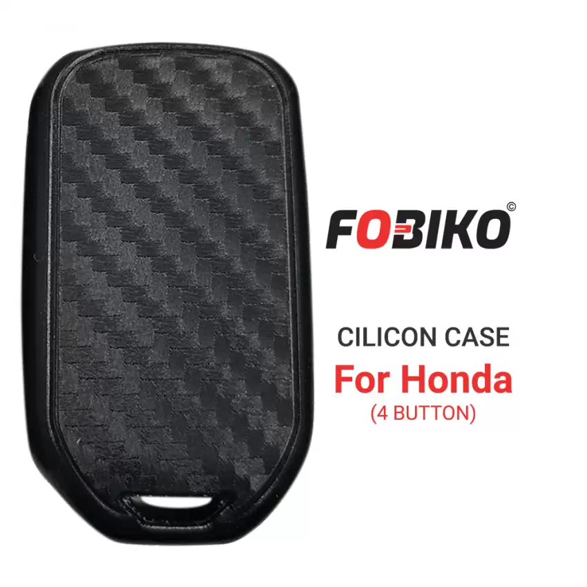 4 Button Black Silicon Cover for Honda Smart Remotes Protect Your Key Fob