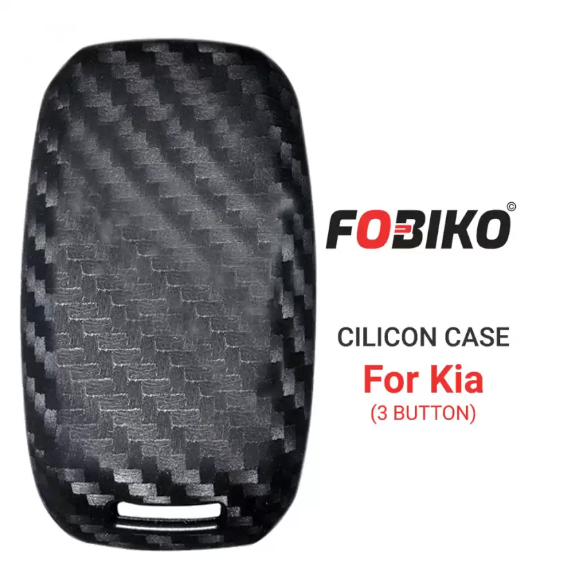 3 Button Black Silicon Cover for kia Smart Remotes Protect Your Key Fob