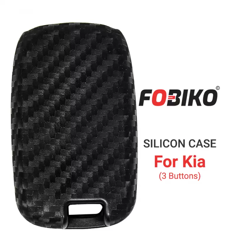 3 Button Black Silicon Cover for Kia Smart Remotes with Trunk