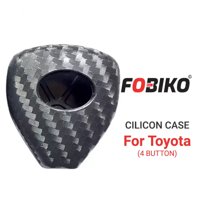 Black Silicon 4B Cover for Toyota Remote Head Keys Protect Your Key
