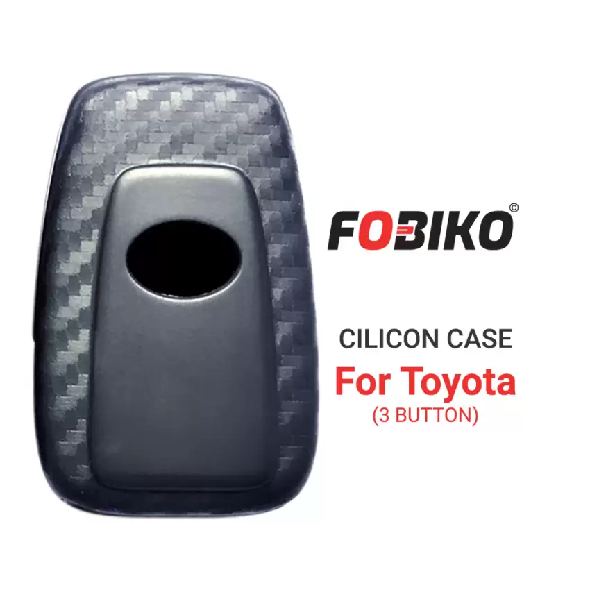 3 Button Black Silicon Cover for Toyota Smart Remotes Protect Your Key Fob