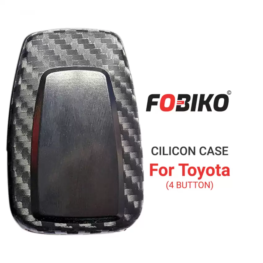 4 Button Black Silicon Cover for Toyota Smart Remotes Protect Your Key Fob