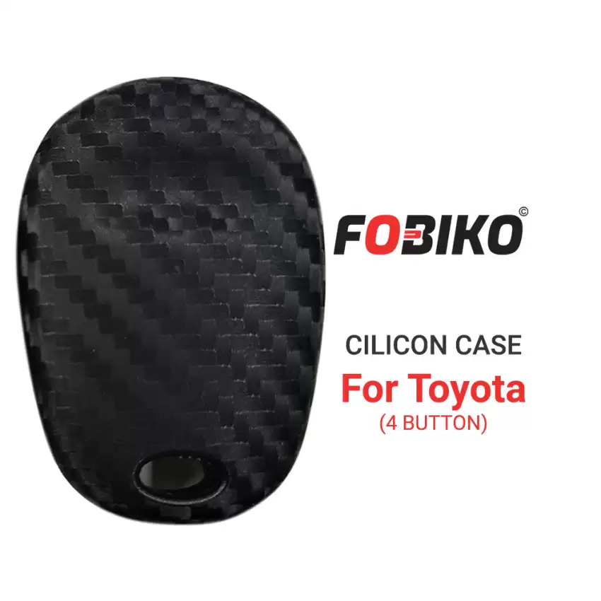 4 Button Black Silicon Cover for Toyota Remotes Protect Your Key Fob