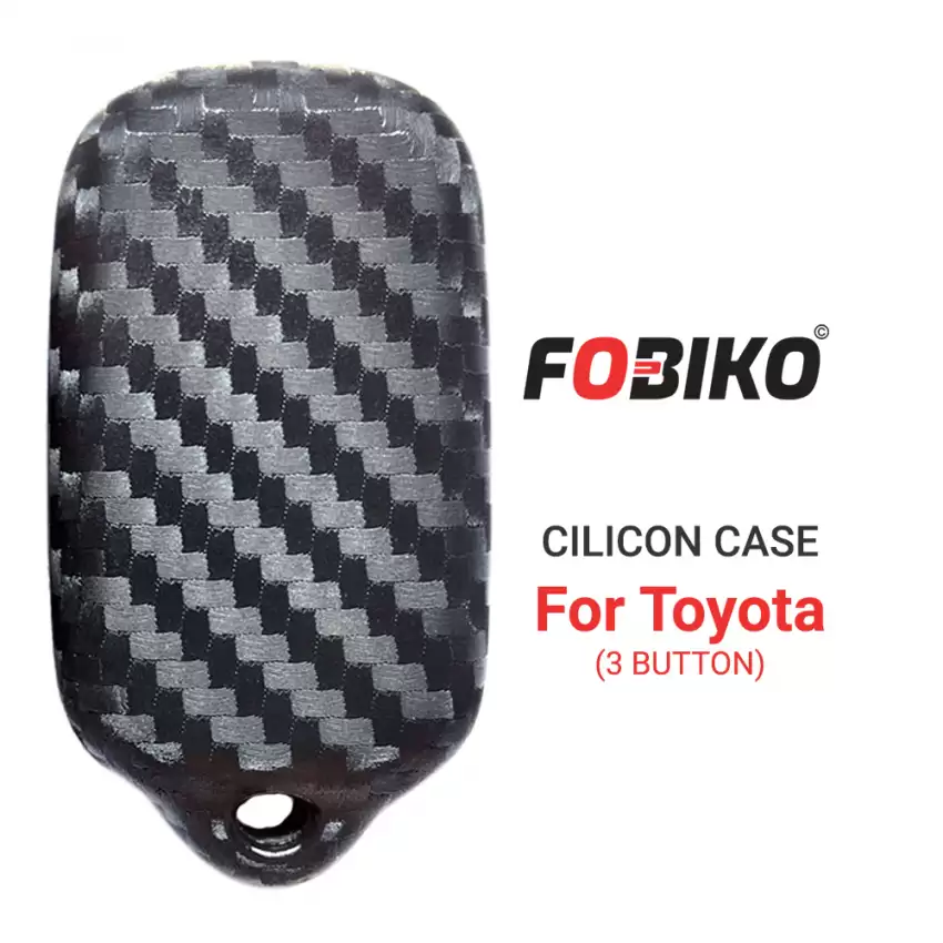  3 Button Black Silicon Cover for Old Toyota Remote Key 