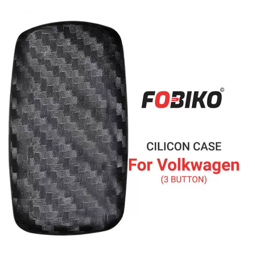 3B Black Silicon Cover for Volkswagen Flip Remotes Protect Your Key FOB
