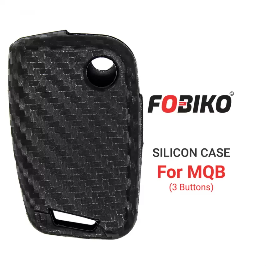 3 Button Black Silicon Cover for MQB Flip Remotes Protect Your Key Fob