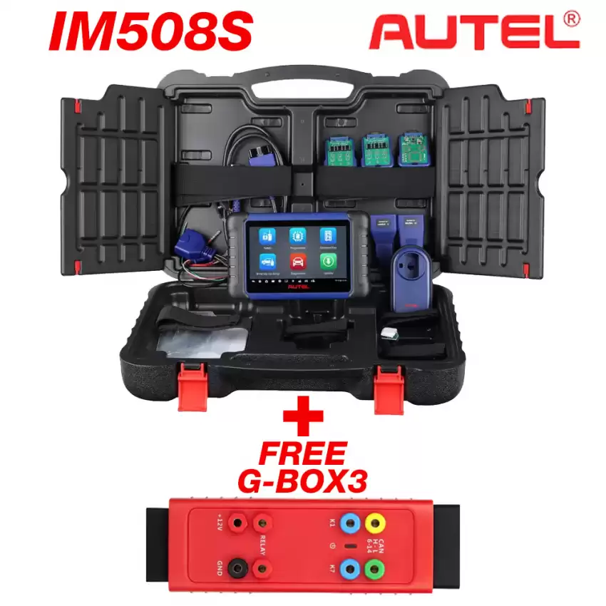 Bundle of Autel MaxiIM IM508S Key Immobilizer and Key Programming and FREE G-BOX3 Key Programming Adapter