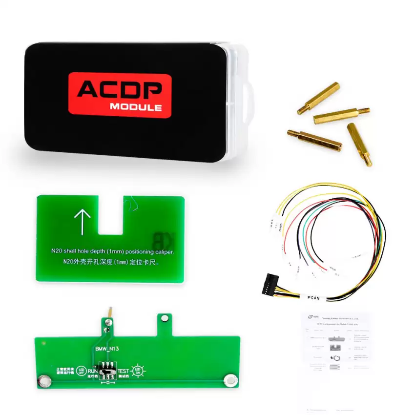 Bundle of ACDP Master and Modules 1/2/3/7/9/10/12/20/24 + B48/MSV90 + B48/B58 Bench Adapter + OBD Extension Cable + RFA Chip