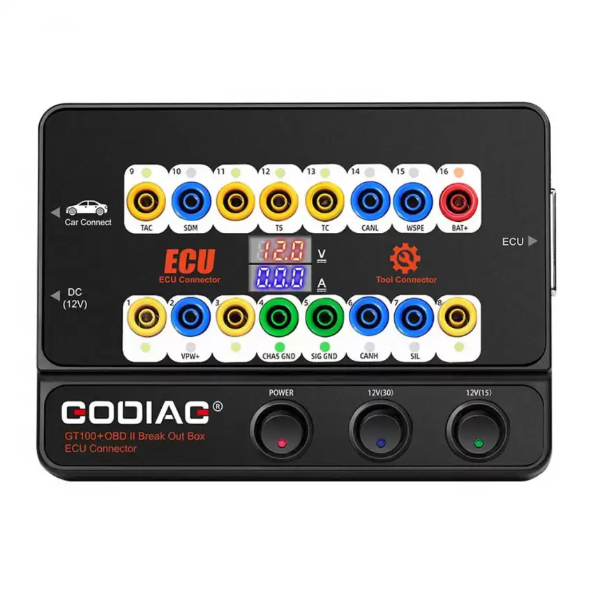 Godiag GT100+ New Generation Auto Tool OBD II Break Out Box ECU Connector with Electronic Current Display