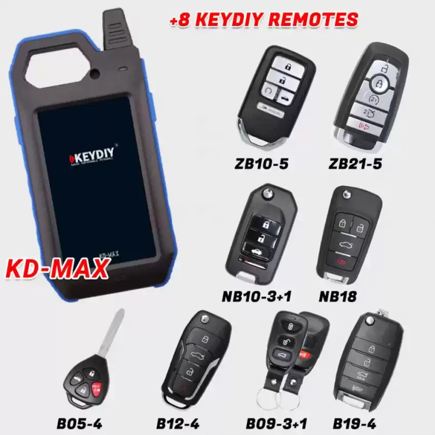 Special Bundle Offer KEYDIY KD-MAX Key Tool and Generator With 8 KeyDiy Remotes