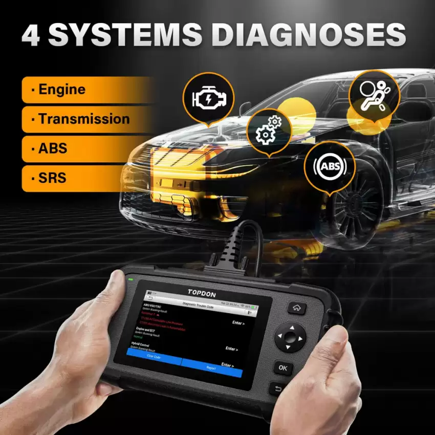 ArtiDiag500 Android based OBD II Diagnostic Scanner ABS SRS TOPDON