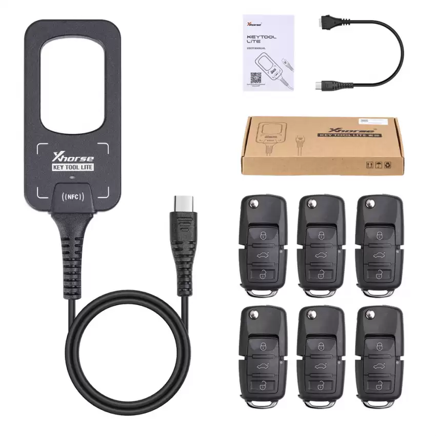 XHORSE XBK501EN VVDI Bee MINI Key Tool Lite Type C for Android Comes with 6 FREE  Wired Remotes