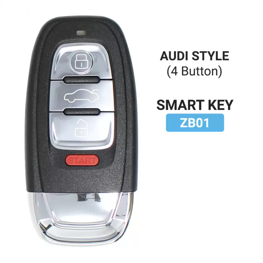 KEYDIY KD Smart Remote Key Audi Style ZB01 4 Buttons With Start Button for KD900 Plus KD-X2 KD mini remote maker 