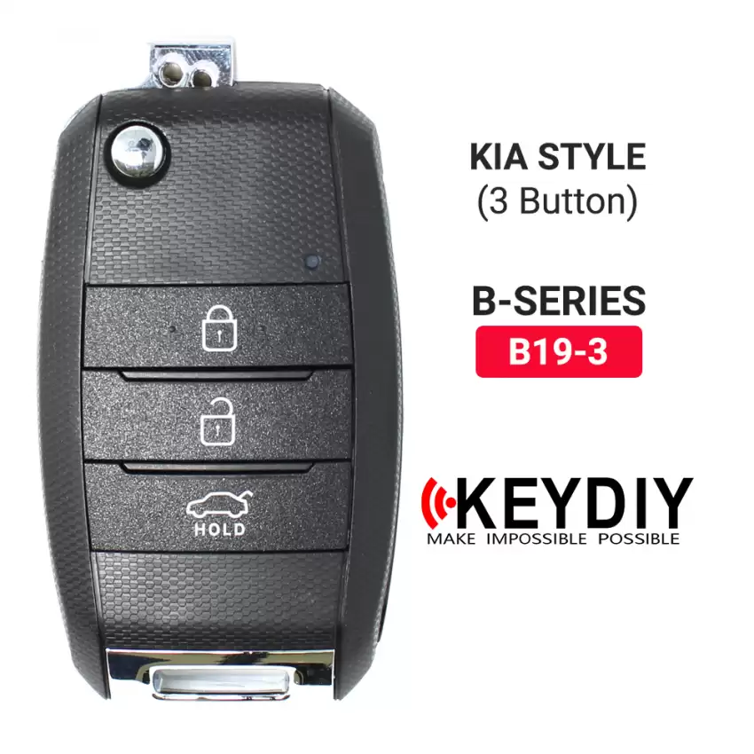 KEYDIY KD Universal Car Flip Remote Key Kia Style 3 Buttons B19-3 - CR-KDY-B19-3  p-3