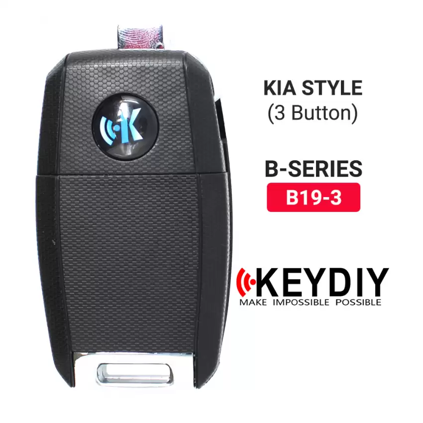KEYDIY KD Universal Car Flip Remote Key Kia Style 3 Buttons B19-3 - CR-KDY-B19-3  p-4