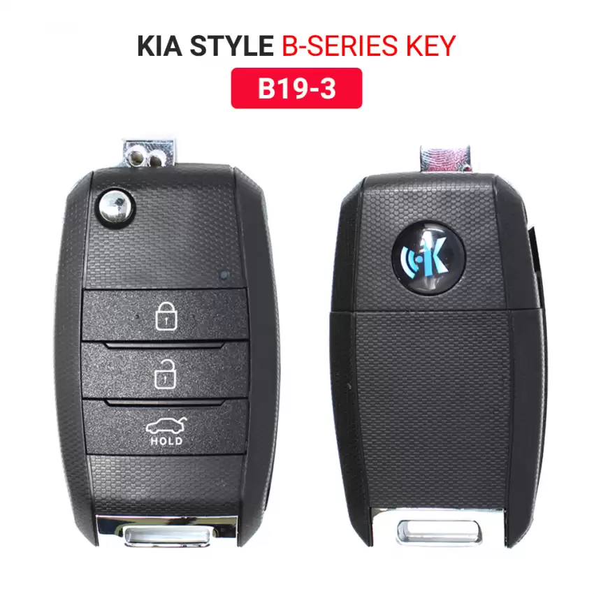 KEYDIY KD Universal Car Flip Remote Key Kia Style 3 Buttons B19-3 - CR-KDY-B19-3  p-3