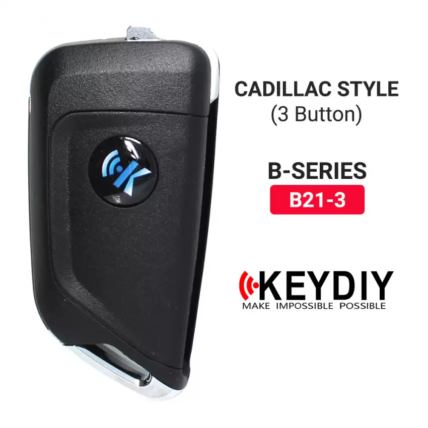 KEYDIY KD Universal Car Flip Remote Key Cadillac Style 3 Buttons B21-3 - CR-KDY-B21-3  p-4