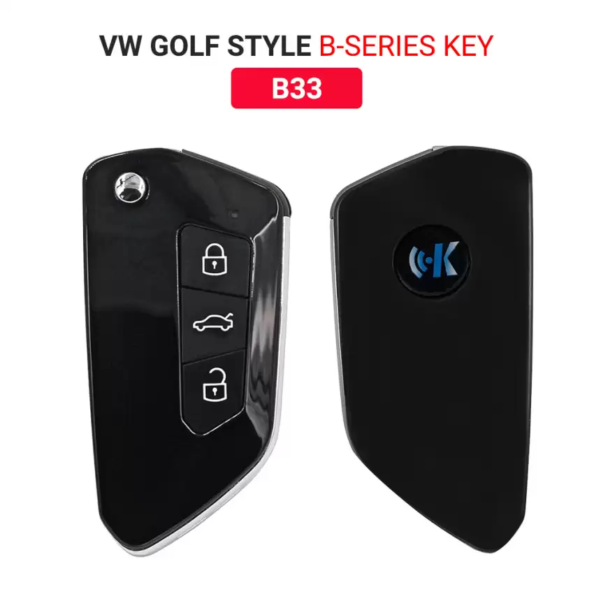 KEYDIY Universal Flip Remote Key VW Golf Style 3 Buttons B33 - CR-KDY-B33  p-2