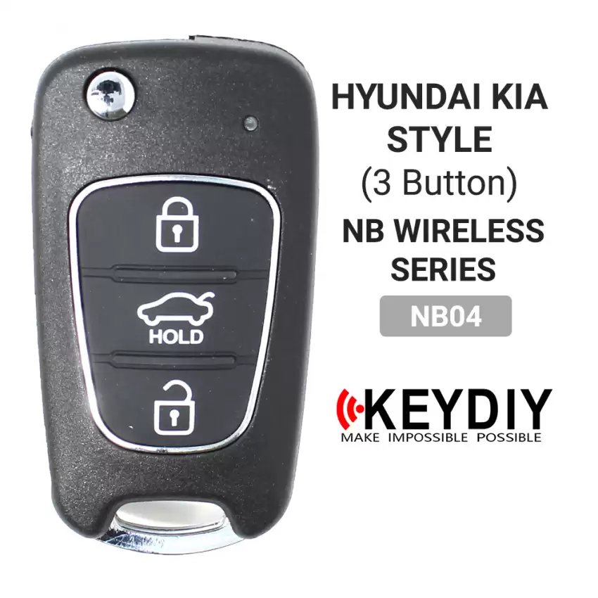 KEYDIY Universal Wireless Flip Remote Key Hyundai Kia Style 3 Buttons NB04 - CR-KDY-NB04  p-2