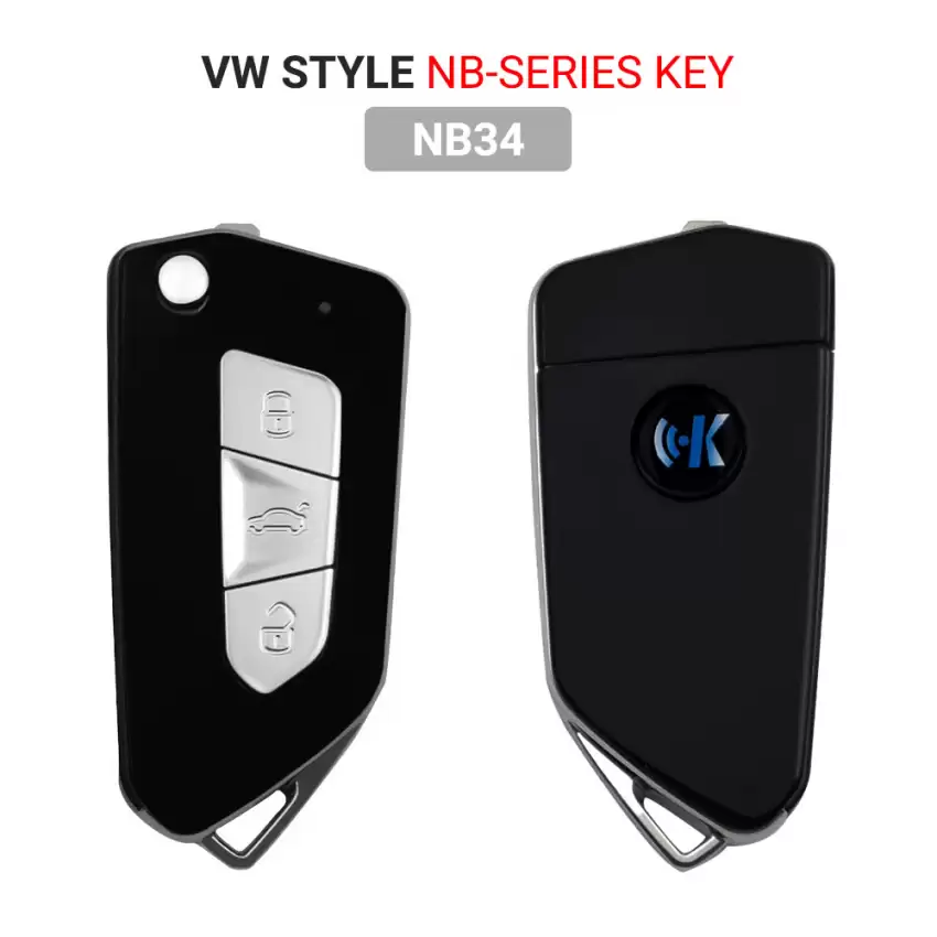 KEYDIY Universal Wireless Flip Remote Key VW Style 3 Buttons NB34 - CR-KDY-NB34  p-2