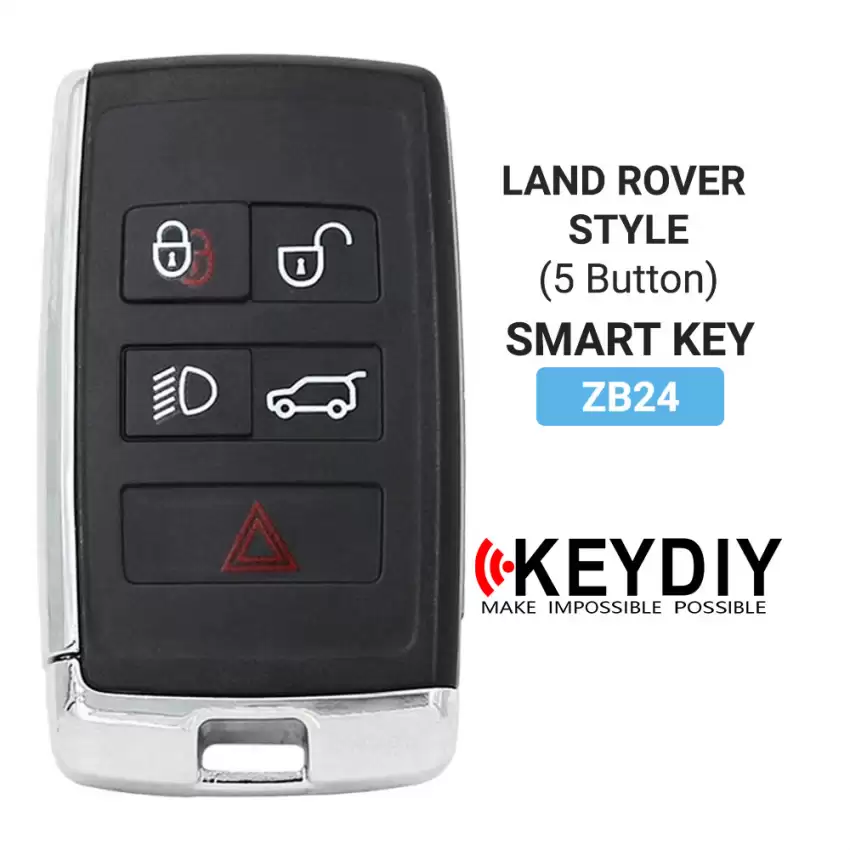 New High Quality KEYDIY Universal Smart Proximity Remote Key Land Rover Style 5 Buttons ZB24