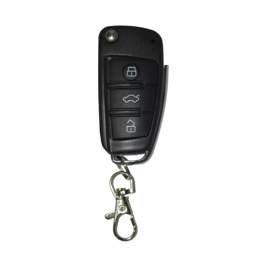Universal Car Remote Kit Keyless Entry System Audi Flip Remote Key Style 3 Buttons - SS-AUD-FK116  p-3