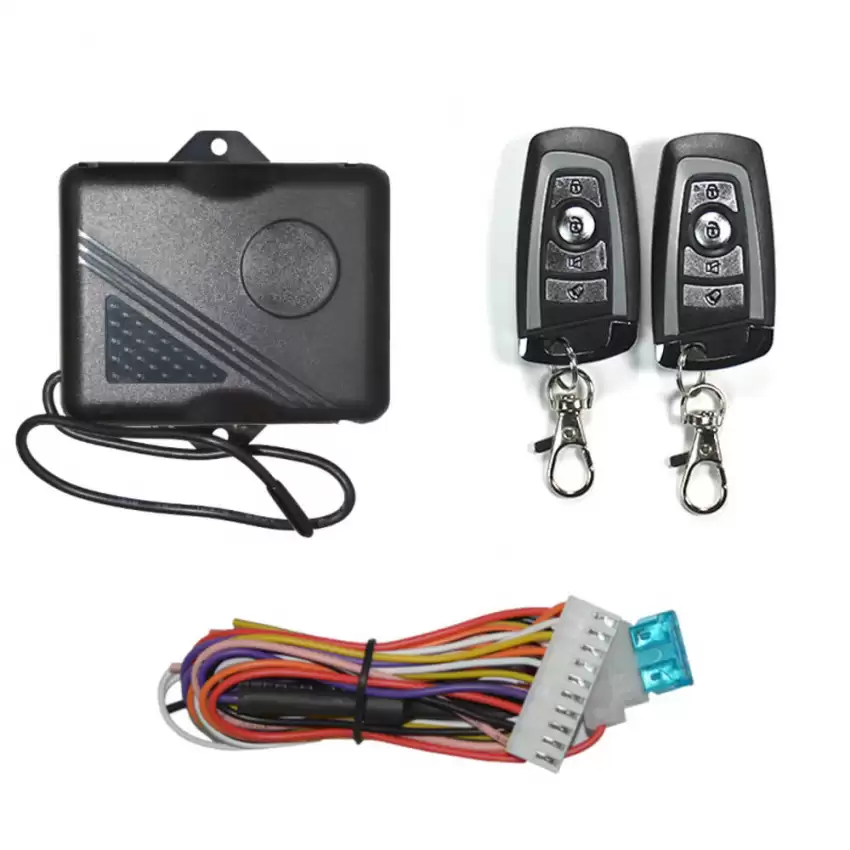 Universal Car Remote Kit Keyless Entry System BMW Remote Key Style 4 Buttons
