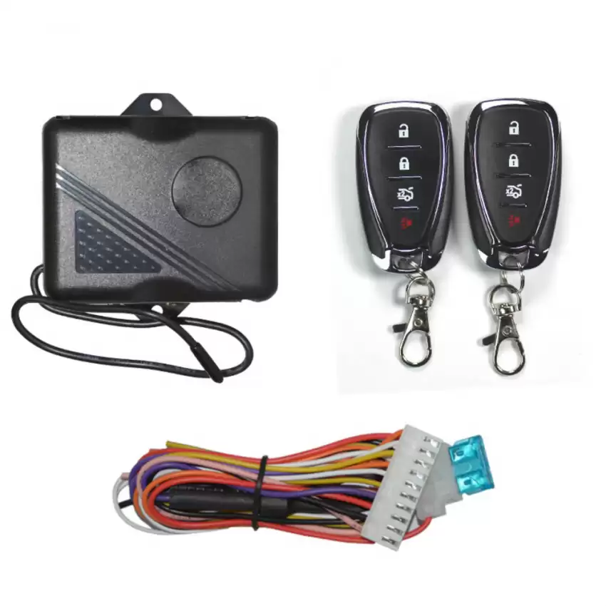 Universal Car Remote Kit Keyless Entry System Remote Key 4 Buttons