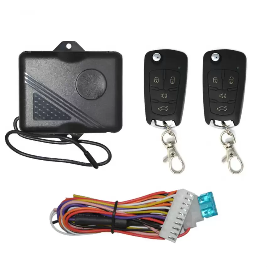 Universal Car Remote Kit Keyless Entry System Hyundai Remote Key Style 4 Buttons