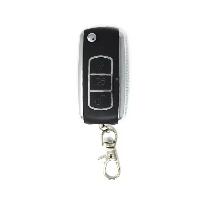 Universal Car Remote Kit Keyless Entry System Bently Chrome Remote Key Style 3 Buttons - SS-KIA-FK125  p-2