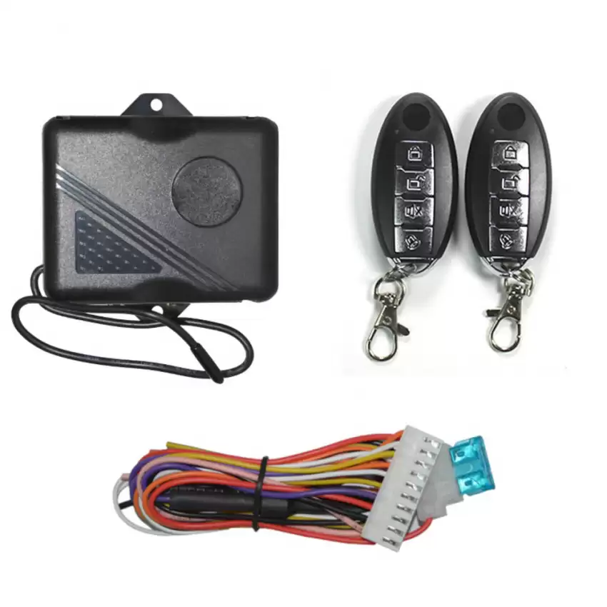 Universal Car Remote Kit Keyless Entry System Nisan Remote Key Style 4 Buttons