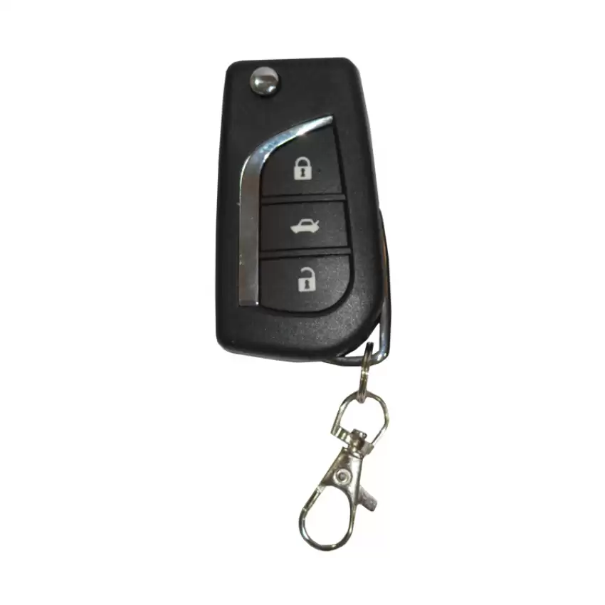 Universal Car Remote Kit Keyless Entry System Toyota Flip Remote Key Style 3 Buttons - SS-TOY-NK370  p-3