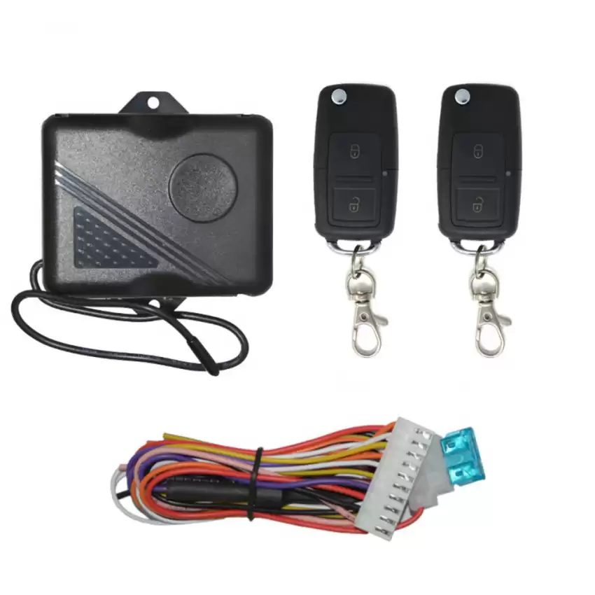 Universal Car Remote Kit Keyless Entry System VW Remote Key Style 2 Buttons