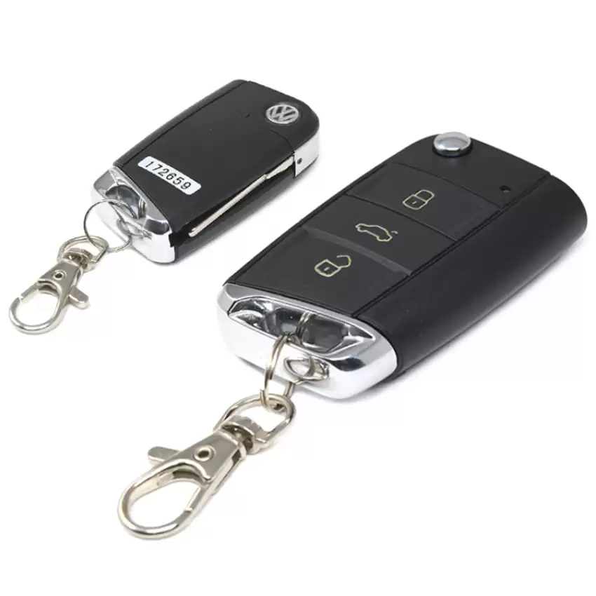 Universal Car Remote Kit Keyless Entry System VW Remote Key Style 3 Buttons - SS-VW-VW130  p-3