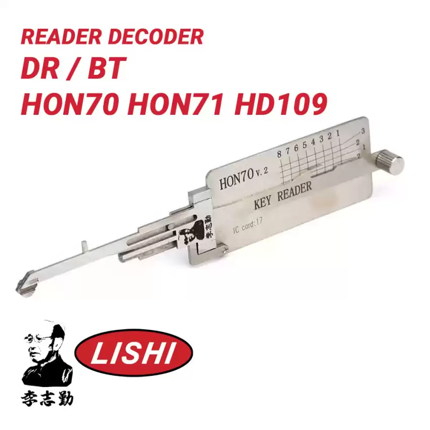 Original Lishi HON70 HON71 HD109 for Honda Motorcycles Decoder Reader