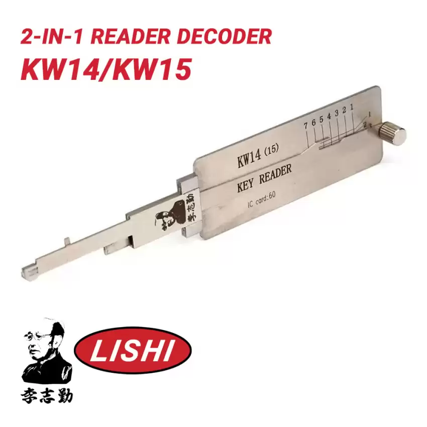 Original Lishi KW14/KW15 for Kawasaki Bike 2-in-1 Reader and Decoder