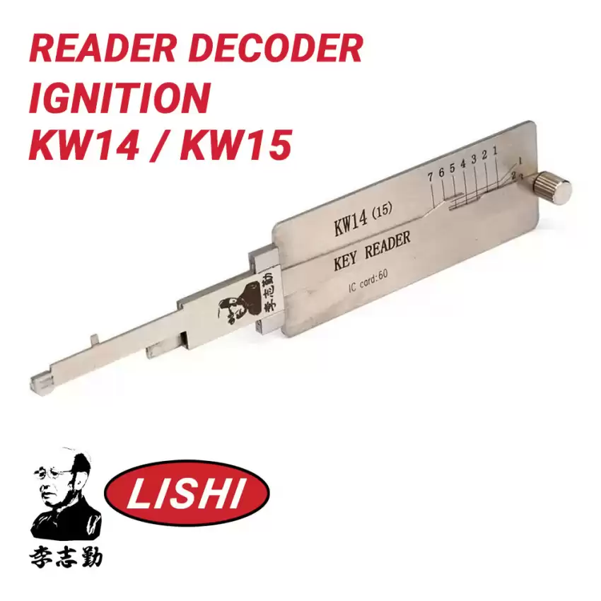 Original Lishi KW14/KW15 for Kawasaki Bike Reader and Decoder